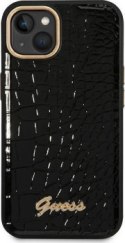 Guess Croco Collection do iPhone 14 Plus (czarny)