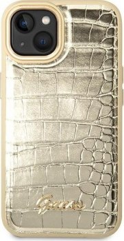 Guess Croco Collection do iPhone 14 Plus (złoty)