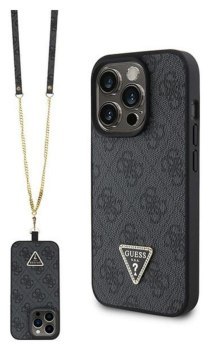 Guess Crossbody 4G Metal Logo - Etui iPhone 15 Pro Max (czarny)