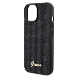 Guess Disco Metal Script do Apple iPhone 15 (czarny)