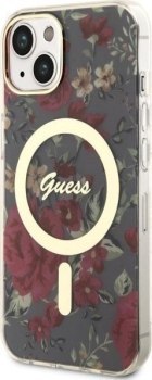 Guess Flower MagSafe - Etui iPhone 14 Plus (Zielony)