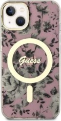 Guess Flower MagSafe - Etui iPhone 14 (Różowy)