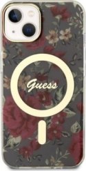 Guess Flower MagSafe - Etui iPhone 14 (Zielony)