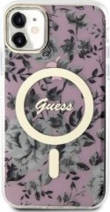 Guess Flower MagSafe do iPhone 11 (Różowy)