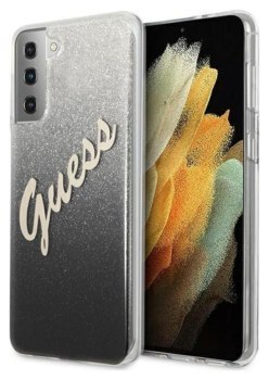 Guess Glitter Gradient Script Samsung Galaxy S21+ (czarny)