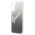 Guess Glitter Gradient Script Samsung Galaxy S21+ (czarny)