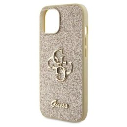 Guess Glitter Script Big 4G do iPhone 15 Plus (złoty)