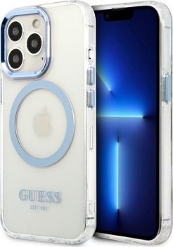 Guess Metal Outline Magsafe do iPhone 13 Pro (przezroczysty)