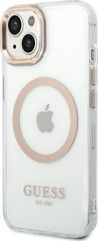 Guess Metal Outline Magsafe do iPhone 14 Plus (przezroczysty)