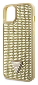 Guess Rhinestone Triangle - Etui iPhone 14 (złoty)