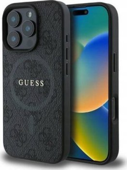 Guess Ring Classic Logo do iPhone 16 Pro czarny