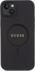 Guess Saffiano MagSafe - Etui iPhone 15 Plus (czarny)