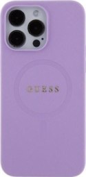 Guess Saffiano MagSafe - Etui iPhone 15 Pro Max (fioletowy)