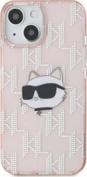 Karl Lagerfeld IML Choupette Head & Monogram - Etui iPhone 13 (różowy)