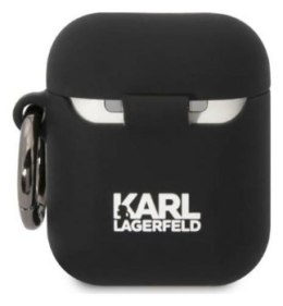 Karl Lagerfeld Silicone NFT Karl Head 3D - Etui AirPods 1/2 gen (czarny)