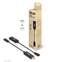 CLUB 3D CAC-1333 adapter kablowy 0,22 m HDMI Typu A (Standard) USB Type-C Czarny