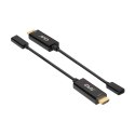 CLUB 3D CAC-1333 adapter kablowy 0,22 m HDMI Typu A (Standard) USB Type-C Czarny