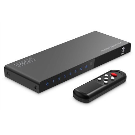 Switch HDMI 5x1, 4K/60Hz HDCP 2.3