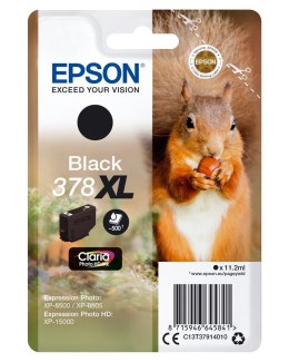 Epson Squirrel Singlepack Black 378XL Claria Photo HD Ink