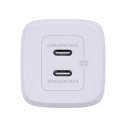 Ładowarka Belkin BoostCharge Pro Dual USB-C PD 3.0 PPS GaN Wall Charger 65W + USB-C to USB-C Cable 2m White