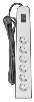 Listwa zasilająca Belkin Power Surge 6-PORT 650J Grey/White Schuko