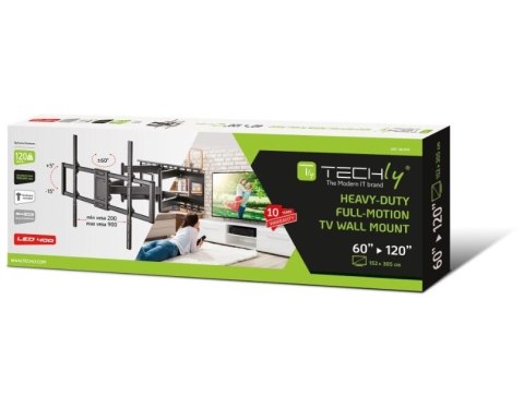 Techly Uchwyt ścienny 60-120 cali 120kg obrotowy