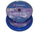 Verbatim DVD+R Double Layer 8x Matt Silver 50pk Spindle 8,5 GB DVD+R DL 50 szt.