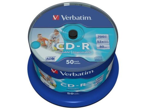 Płyta CD Verbatim 43438 (700MB; 52x; 50szt.; Cake)