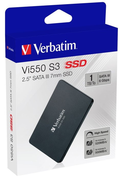 VERBATIM DYSK SSD VI550 S3 1TB 2.5" SATA III CZARNY 49353