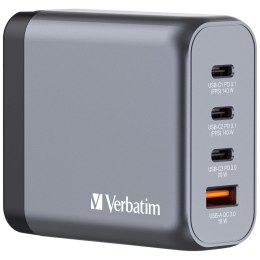 Verbatim GaN charger 140W, 1x USB-A, 3x USB-C