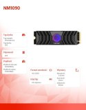 Lexar Dysk SSD NM1090 2TB Gen5 12000/11000 Radiator RGB