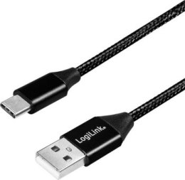 LogiLink USB-C 0.3m czarny