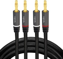 LogiLink audio, wtyk bananowy 5.0m