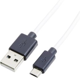 LogiLink micro USB 1.8m biało/czarny