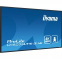 IIYAMA Monitor 50 cali LH5075UHS-B1AG,24/7,VA,ANDROID.11,4K,3xHDMI,DP,RJ45, 2xUSB,2x10W