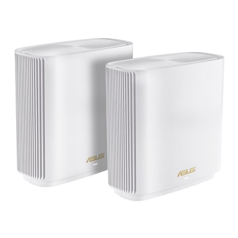 ASUS ZenWiFi AX (XT9) AX7800 2er Set Weiß Tri-band (2.4 GHz/5 GHz/5 GHz) Wi-Fi 6 (802.11ax) Biały 4 Wewnętrzne