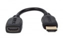 MANHATTAN PRZEDŁUŻACZ KABEL HDMI-HDMI 2.0 M/F 20CM