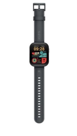 Kumi Smartwatch U6 1.96 cala 300 mAh Czarny