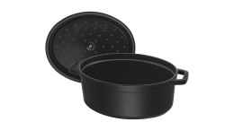 STAUB Żeliwny garnek owalny 40509-322-0 6,7l czarny