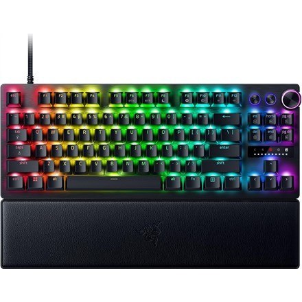 Razer | Klawiatura do gier | Huntsman V3 Pro bez klawiatury numerycznej | Klawiatura do gier | Przewodowe | Skandynawski | Czarn