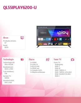 Allview Telewizor QLED 55 cali QL55IPLAY6200-U