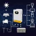 Qoltec Hybrydowy inwerter solarny Off-Grid 6.2kVA | 6.2W | 120A | MPPT |LCD | BMS | Sinus