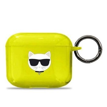 Słuchawki - KARL LAGERFELD KLA3UCHFY AIRPODS 3 COVER ŻÓŁTY/YELLOW CHOUPETTE