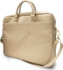 Guess Saffiano Script 15" złoty