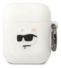 Karl Lagerfeld Silicone NFT Choupette Head 3D - Etui AirPods 1/2 gen (biały)