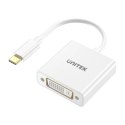 UNITEK ADAPTER USB-C-DVI 1080P@60HZ,BIAŁY,15CM M/F