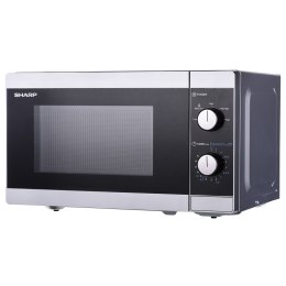 Kuchenka mikrofalowa SHARP YC-MS01E-S (800W; 20l; kolor srebrny)