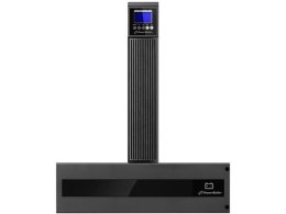 PowerWalker Zasilacz awaryjny On-Line 6kVA RTG PF1, 2x IEC Out + Terminal, USB/RS-232, LCD, Rack 19 cali + baterie