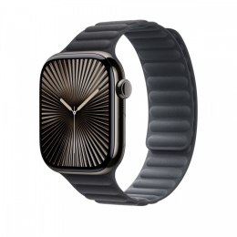 Apple Pasek karbowany magnetyczny w kolorze czarnym do koperty 46 mm - rozmiar M/L