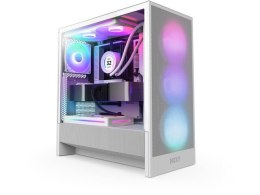 NZXT Obudowa H5 FLOW RGB Midi Tower z oknem (2024) Biała